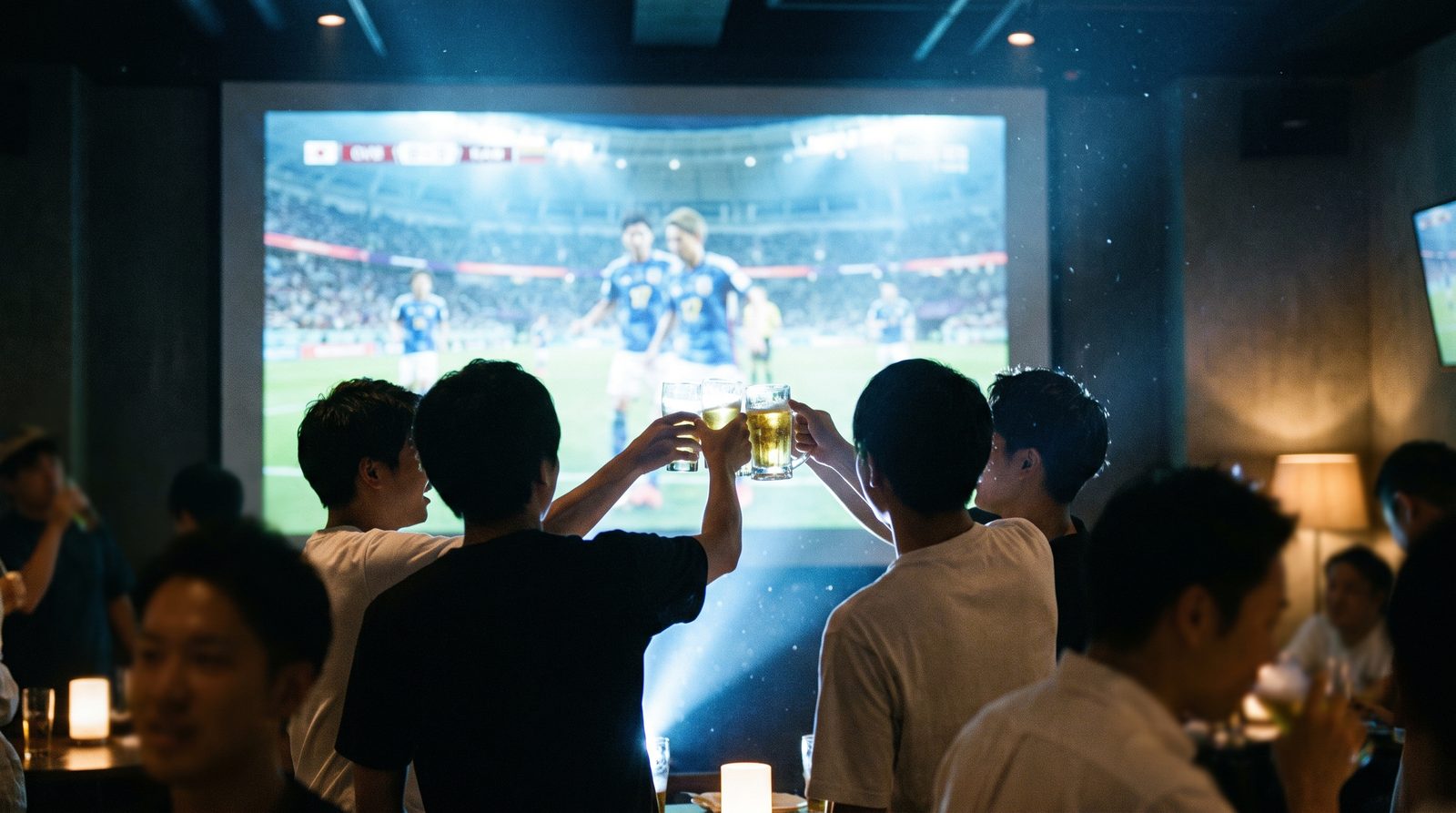大画面でのスポーツ観戦